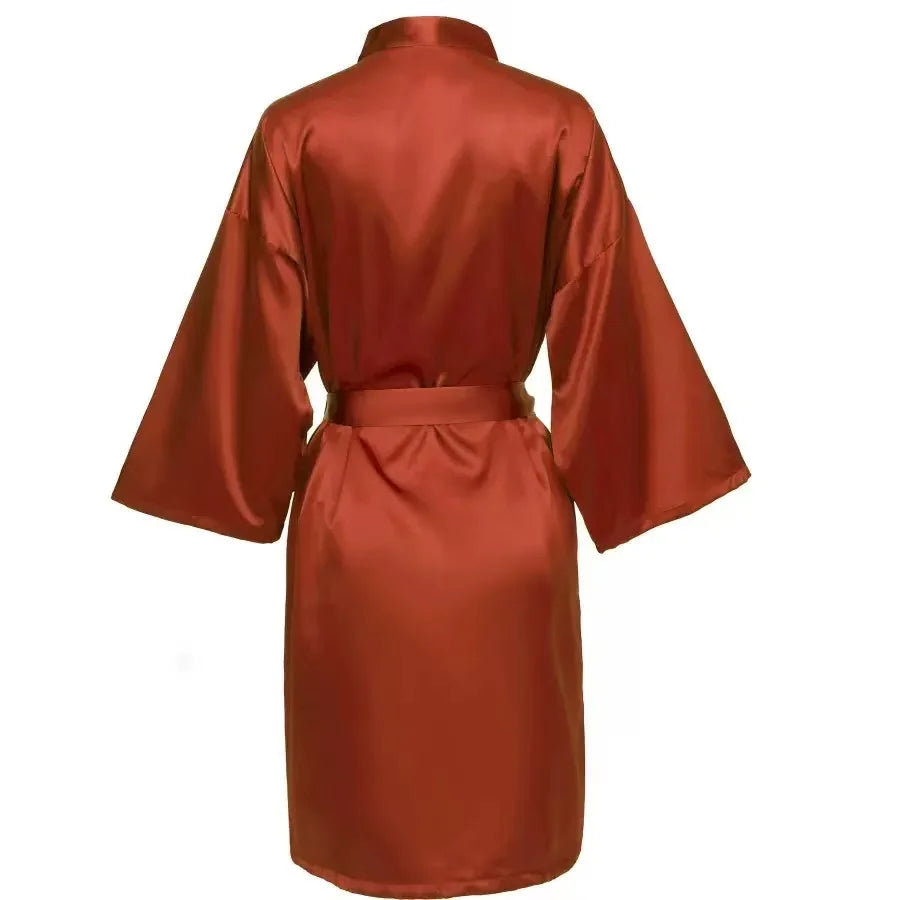 Personalized Name Bridesmaid Robes Bride Gift Bride Robe Gift Satin Robe Bride Dressing Gown Bridal Party Robes Wedding Robe