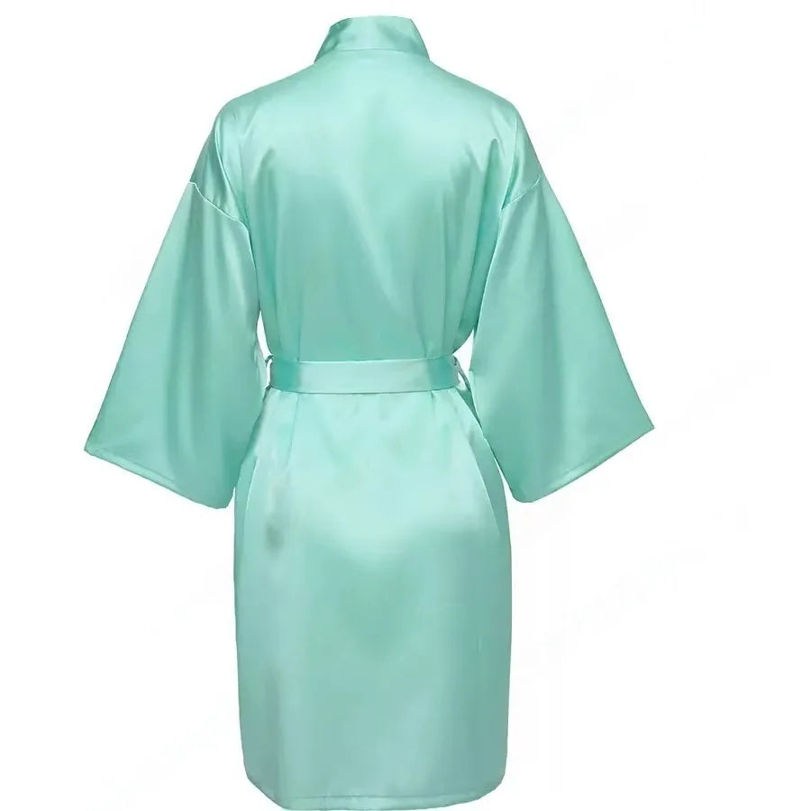 Personalized Name Bridesmaid Robes Bride Gift Bride Robe Gift Satin Robe Bride Dressing Gown Bridal Party Robes Wedding Robe
