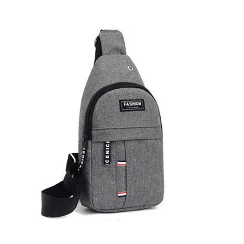 Neutral style, adjustable front pocket for both men and women, single shoulder Oxford cloth pocket bag