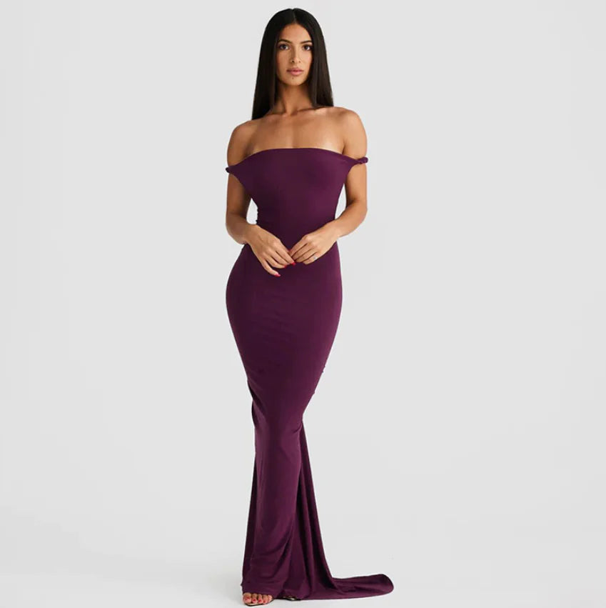 Chic Backless Halter Pleated Sheath Maxi Dress