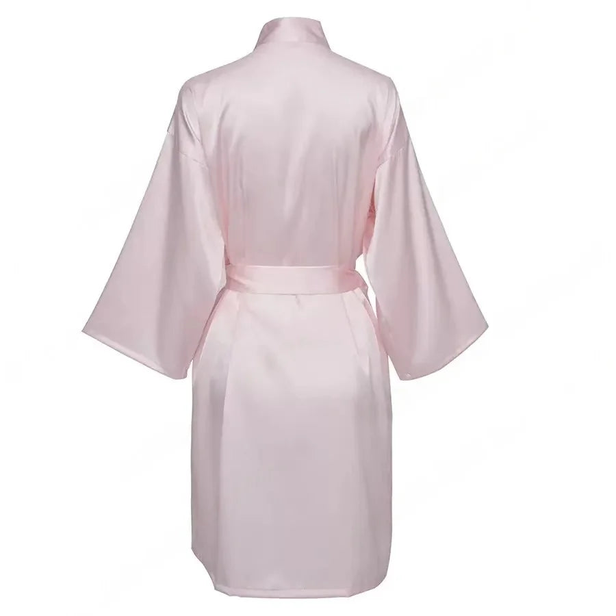 Personalized Name Bridesmaid Robes Bride Gift Bride Robe Gift Satin Robe Bride Dressing Gown Bridal Party Robes Wedding Robe