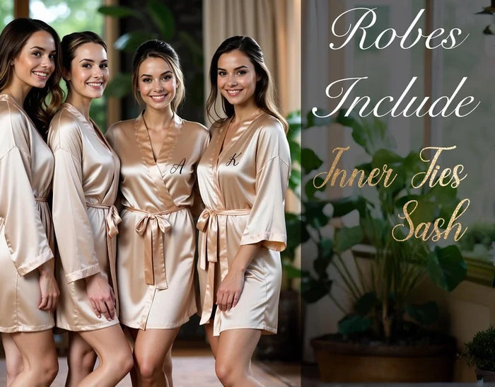 Satin Personalized Bridesmaid Robe