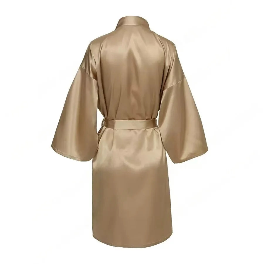 Personalized Name Bridesmaid Robes Bride Gift Bride Robe Gift Satin Robe Bride Dressing Gown Bridal Party Robes Wedding Robe