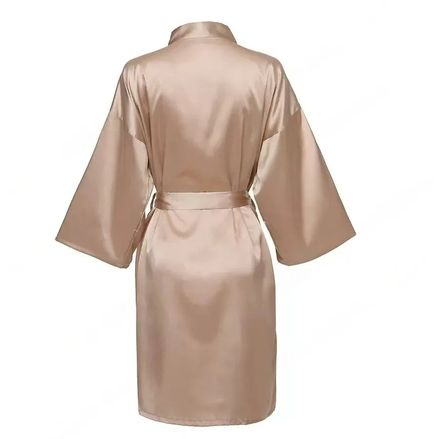 Personalized Name Bridesmaid Robes Bride Gift Bride Robe Gift Satin Robe Bride Dressing Gown Bridal Party Robes Wedding Robe