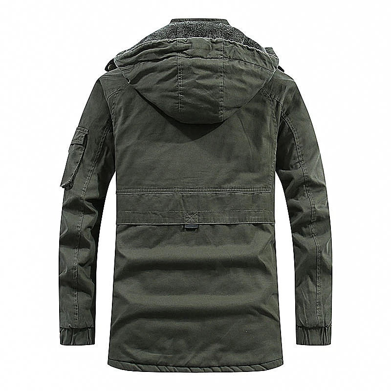 DIMUSI Winter Men's Jackets Fashion Fleece Warm Winbreaker Jackets Male Outdoor Thicken Military Thermal Hooded jackets Clothing