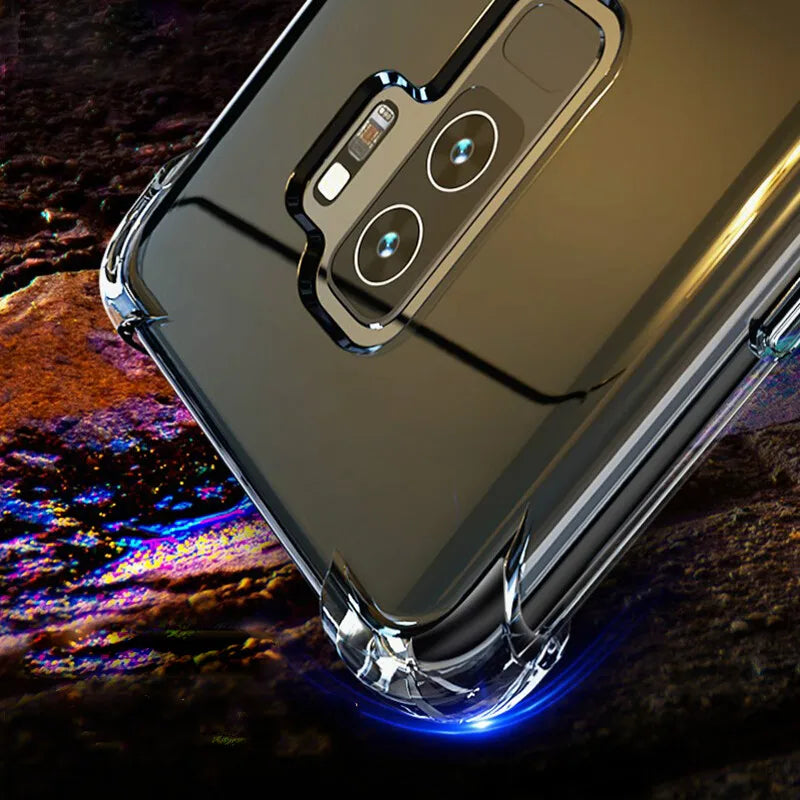 Airbag Transparent Phone Cases For Samsung Note10 Pro Case Soft Cover For Samsung Galaxy S10 Lite S9 S8 A8 Plus A6 A7 J4 J6 2018