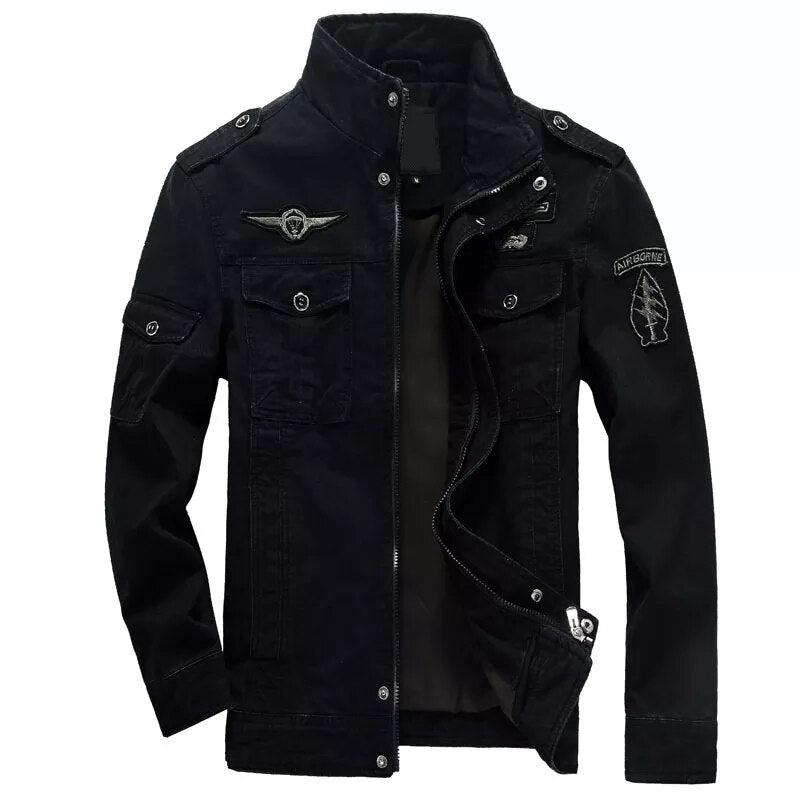 6XL Men Jacket Jeans Military Army soldier Outerwear Cotton Male Brand Clothing 2023 Spring Autumn Mens Bomber jackets