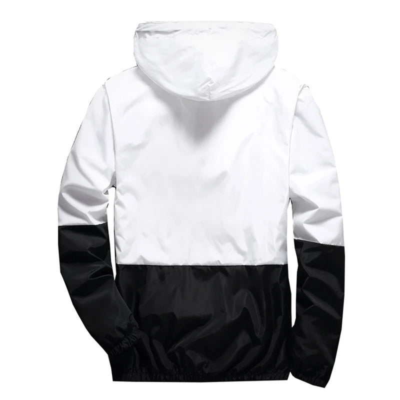 DIMUSI Spring Autumn Men's Jackets Hip Hop Jacket Windbreaker Hooded Casual Zipper Male Retro Vintage Streetwear Jackets,TA316