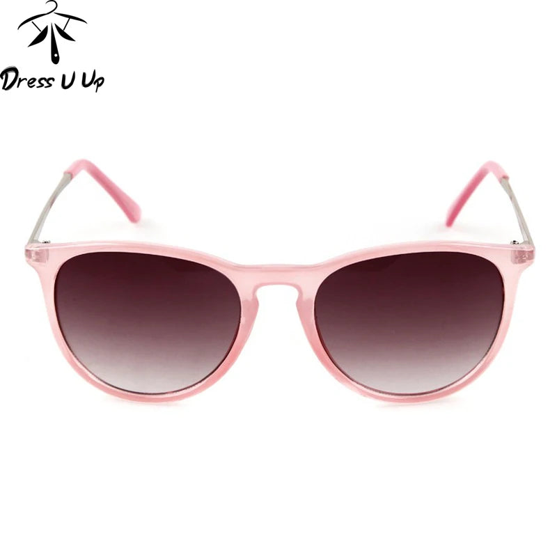 DRESSUUP Brand Metal Thin Legs Vintage Sunglasses Women Round Sun Glasses Woman Oculos De Sol Femininos 2017 Gafas