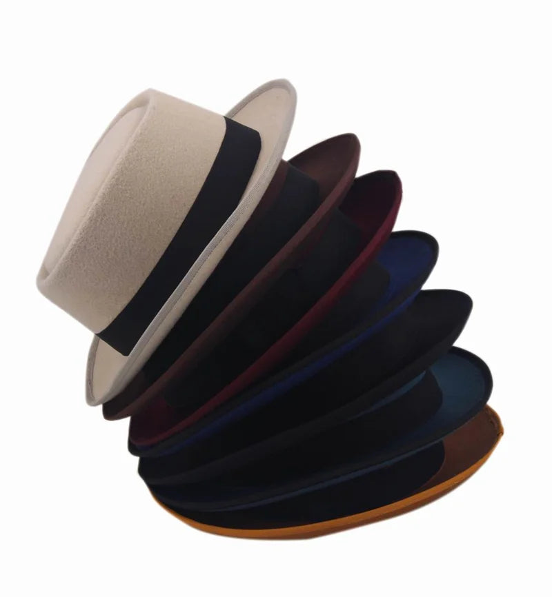 9color Unisex women men sun hat fedora Felt Pork Pie Crushable Hat BREAKING panama BB Hat Walter White Heisenberg IN STOCK 25