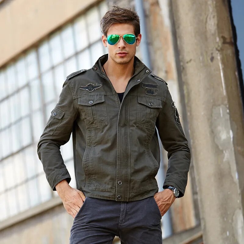 6XL Men Jacket Jeans Military Army soldier Outerwear Cotton Male Brand Clothing 2023 Spring Autumn Mens Bomber jackets