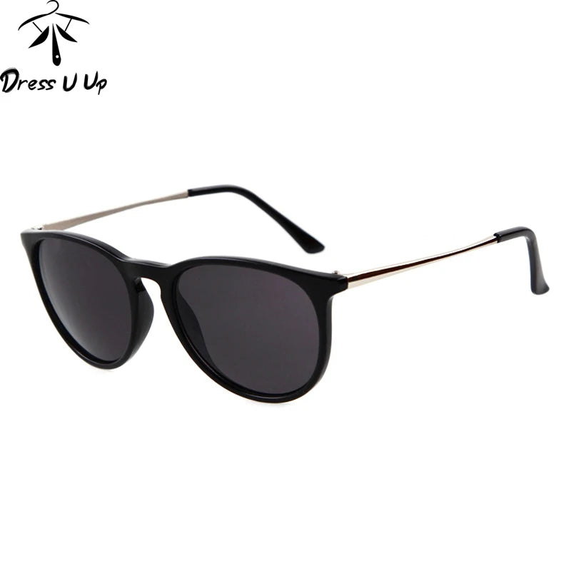 DRESSUUP Brand Metal Thin Legs Vintage Sunglasses Women Round Sun Glasses Woman Oculos De Sol Femininos 2017 Gafas