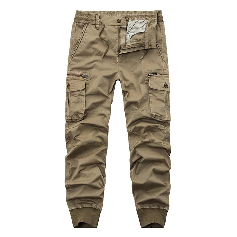 2022 Mens Camouflage Tactical Cargo Pants Men Joggers Boost Military Casual Cotton Pants Hip Hop Ribbon Male army Trousers 38