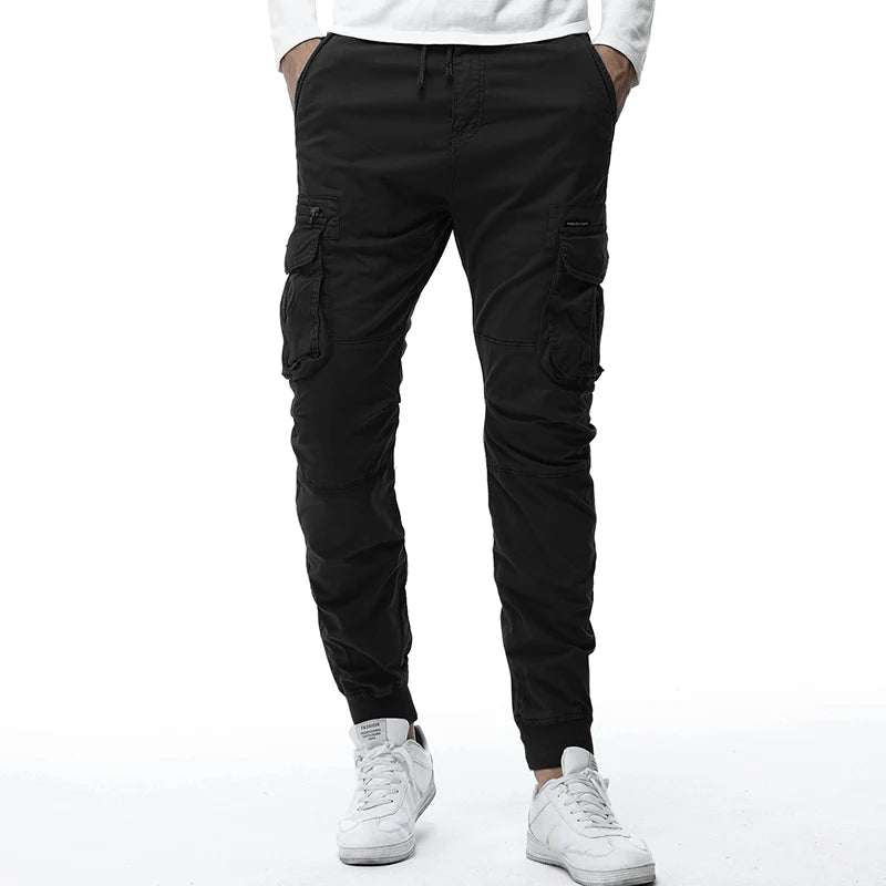 2022 Mens Camouflage Tactical Cargo Pants Men Joggers Boost Military Casual Cotton Pants Hip Hop Ribbon Male army Trousers 38