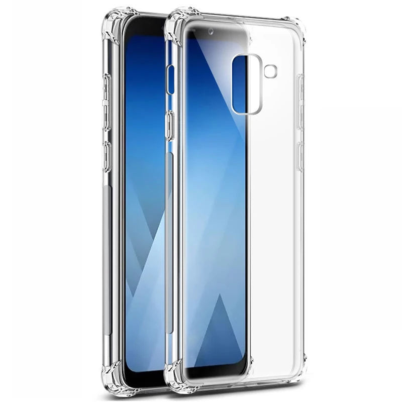 Airbag Transparent Phone Cases For Samsung Note10 Pro Case Soft Cover For Samsung Galaxy S10 Lite S9 S8 A8 Plus A6 A7 J4 J6 2018