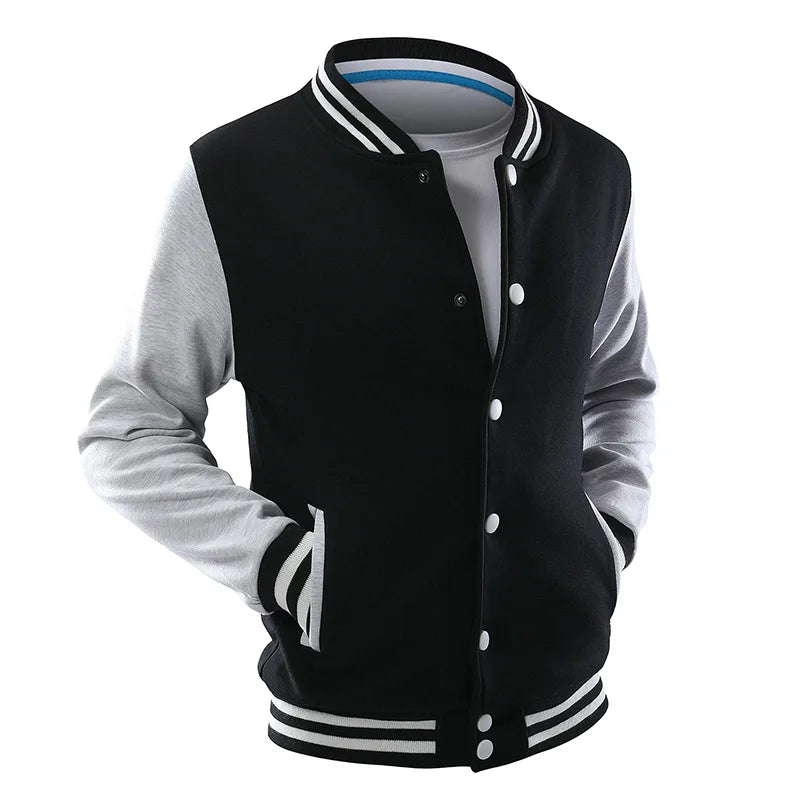 Men's Jackets And Coats Custom Embroidery Logo High Street Hip Hop Baseball Uniforms Street Casual Jacket Thickened Warmth 2021