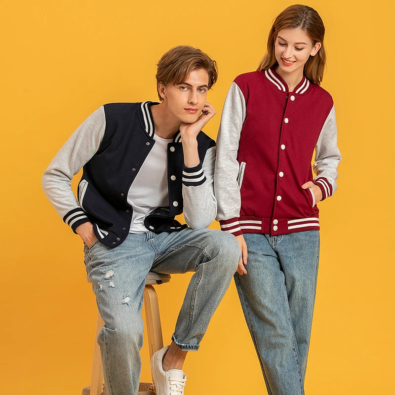 Men's Jackets And Coats Custom Embroidery Logo High Street Hip Hop Baseball Uniforms Street Casual Jacket Thickened Warmth 2021
