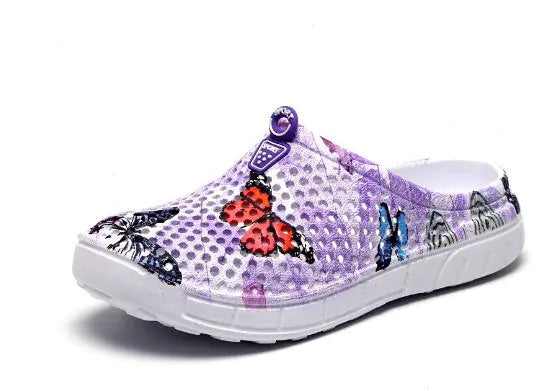 Blue and White Porcelain Non-Slip Garden Sandals