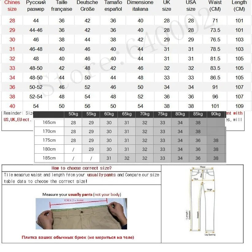 2023 Spring Non-Iron Dress Men Classic Pants Fashion Business Chino Pant Male Stretch Slim Fit Elastic Long Casual Black Trouser