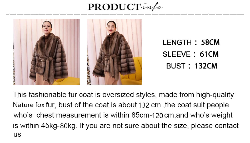 Fur Coat Women Real Fox Fur Coat Women 2023 Luxury Winter Natural Fox Fur Women's Short Fur Jacket