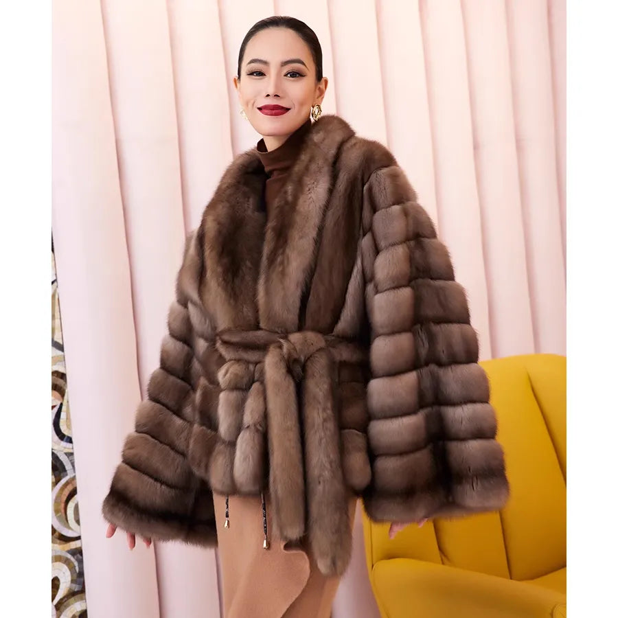 Fur Coat Women Real Fox Fur Coat Women 2023 Luxury Winter Natural Fox Fur Women's Short Fur Jacket