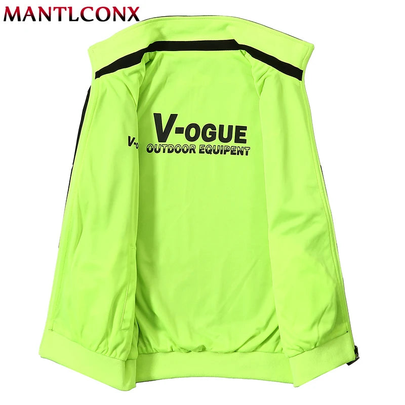 MANTLCONX 2022 New Men's Jackets and Coats Male Causal Fashion Large Size Zipper Bomber Jackets casacos masculino Plus size 5XL