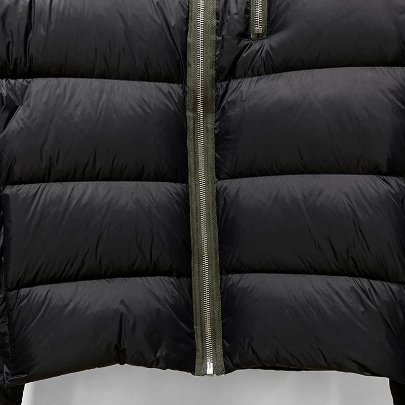 Popular Men's Down Coats Rick Women's Windbreaker Winter Warm Down Jacket Owens Zipper Techwear Men's Clothing