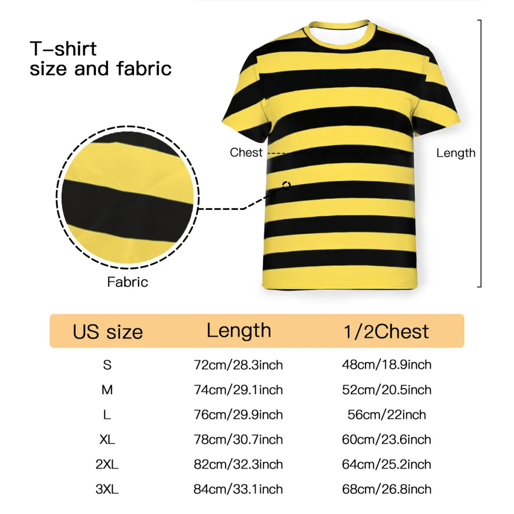 Color Polyester TShirts Me Before You Black And Yellow Stripes Personalize Men's Thin T Shirt Hipster Tops