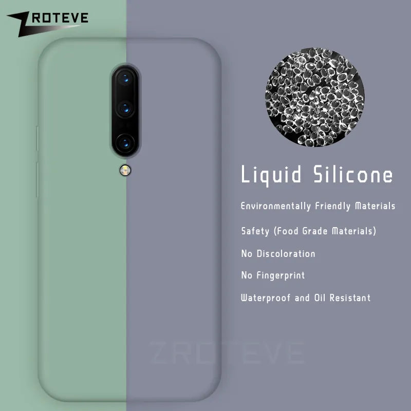 One plus 7 Pro Case ZROTEVE Liquid Silicone Soft Cover For Oneplus 8 7 7T Pro 6 6T One plus 8T Oneplus7 Oneplus8 Phone Cases