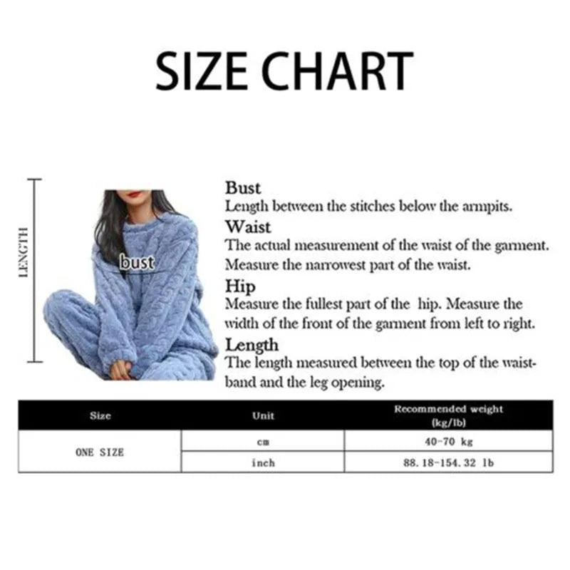 Winter Women'S New Warm Coral Velvet Pajamas Soft Thickened Round Neck Top  Pants Casual Wear Couple Versatile Home Furnishings