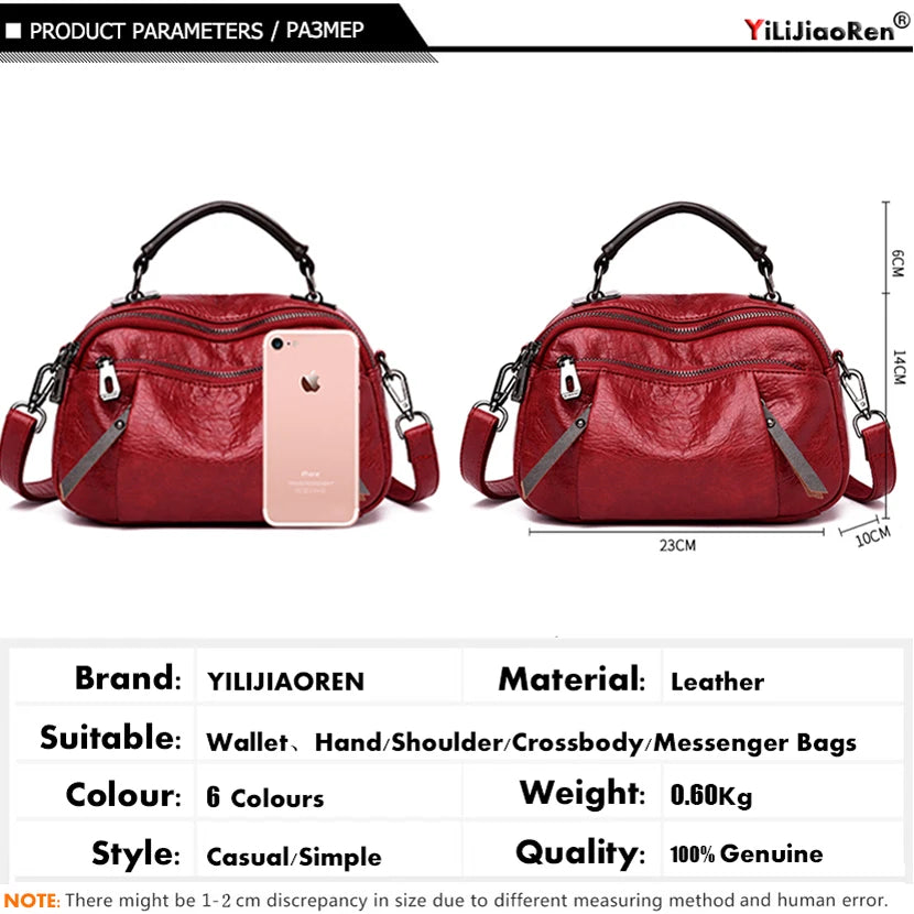 Luxury Women Handbags Designer Brand Leather Shoulder Bag Female Fashion Crossbody Bags for Women Clutch Purse Sac A Main 2019