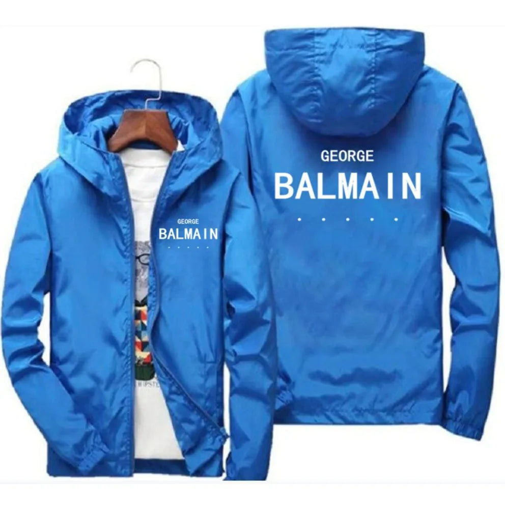Men's and women's summer thin sunscreen jacket hooded loose casual outerwear anti-ultraviolet breathable quick-drying clothing