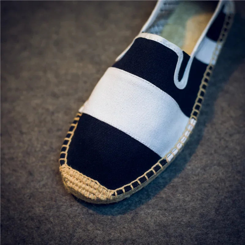 Spring Summer Fashion Shoes Slip-on Flat Breathable Mens Loafers Brand Male Casual Lazy Shoes Red Black XZ19