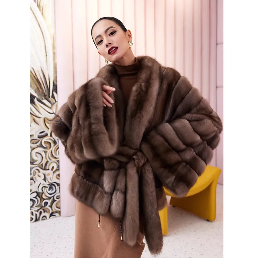 Fur Coat Women Real Fox Fur Coat Women 2023 Luxury Winter Natural Fox Fur Women's Short Fur Jacket