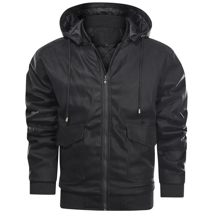 2023 men's jackets Leather Coats PU Outwear men's biker jacket  Mens jacket Winter Faux lether Jacket Male black