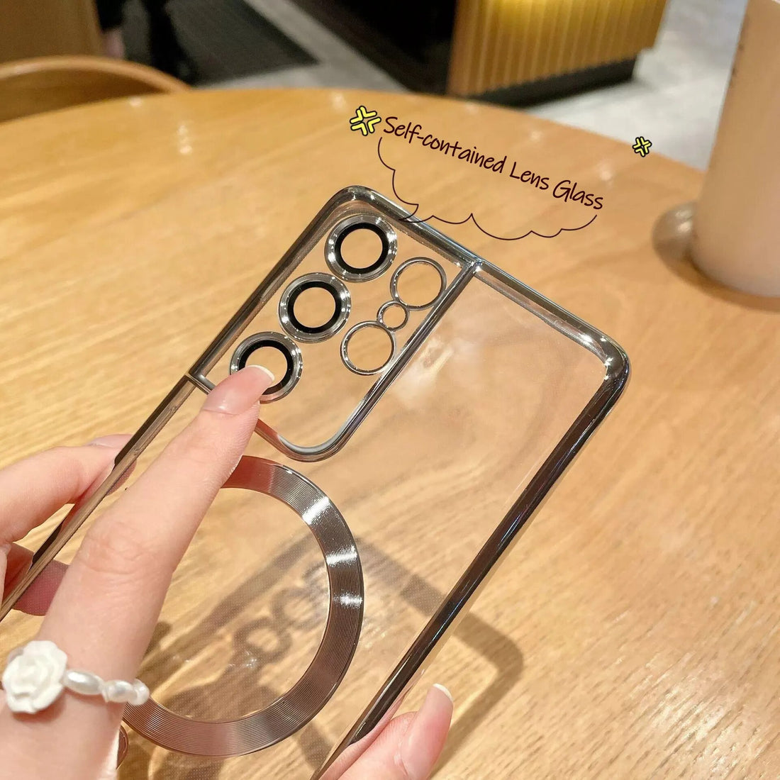 Luxury Plating For MagSafe Magnetic Case For Samsung Galaxy S22 S23 Ultra Plus Phone Cases Wireless Charge Soft Silicone Cover