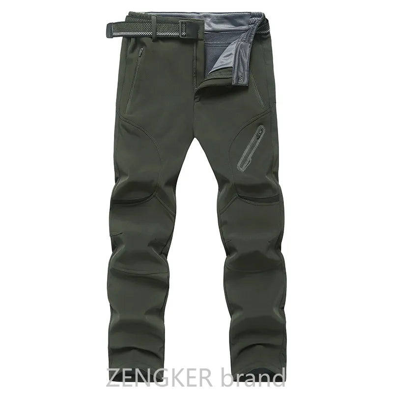 Spring Winter plus size casual pants male thick waterproof trousers sandtroopers big size soft shell pants male 9XL 8XL 7XL