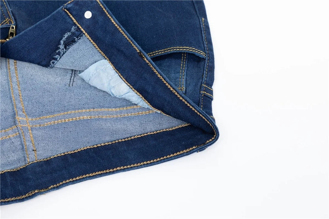 Women's Jeans Pants High Waisted Skinny Sexy Blue Mom Pencil Pants Button Fly Vintage Cotton Denim Pants for Women Woman Jeans