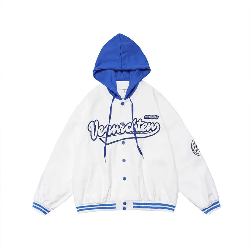 Embroidery Harajuku Patch Plus Size Coat 2021 Winter Autumn Women's Jackets Hip Hop Autumn Long Sleeve Female Jacket Outwear