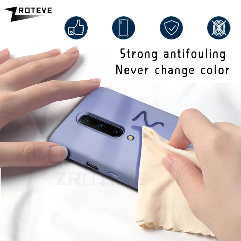 One plus 7 Pro Case ZROTEVE Liquid Silicone Soft Cover For Oneplus 8 7 7T Pro 6 6T One plus 8T Oneplus7 Oneplus8 Phone Cases