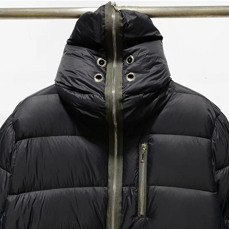 Popular Men's Down Coats Rick Women's Windbreaker Winter Warm Down Jacket Owens Zipper Techwear Men's Clothing