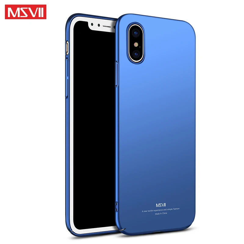 For iPhone X XR Case MSVII Luxury Ultra Thin Frosted Hard PC Cover For Apple iphone XR X XS Max iPhonex 10 iPhone10 Phone Cases