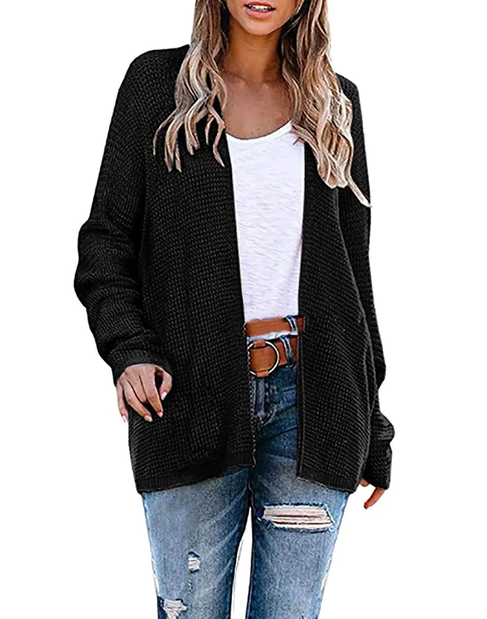 Women's Relaxed-Fit Knit Cardigan