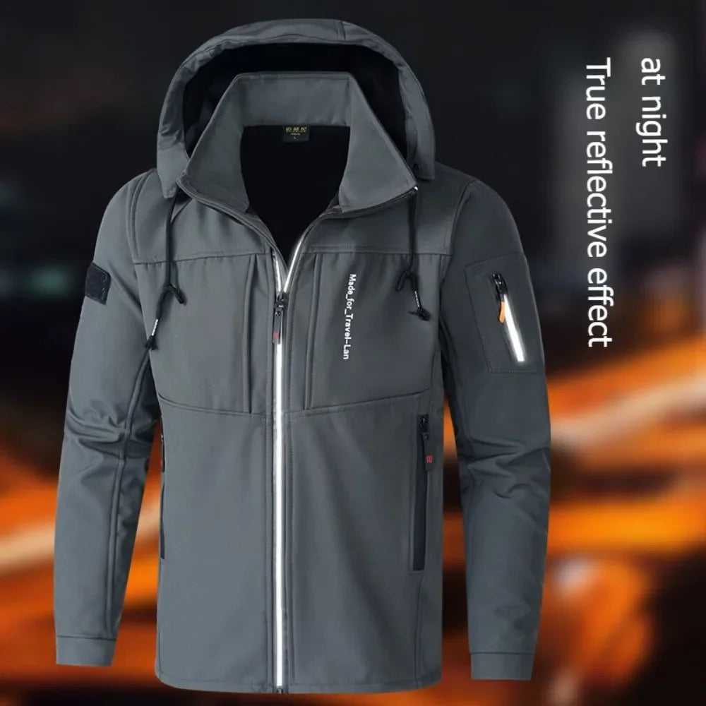 Men's Thicken Warm Jacket Autumn Winter Coats Outdoor Jackets Ski Climbing Windbreaker Waterproof Puffer Jacket Men