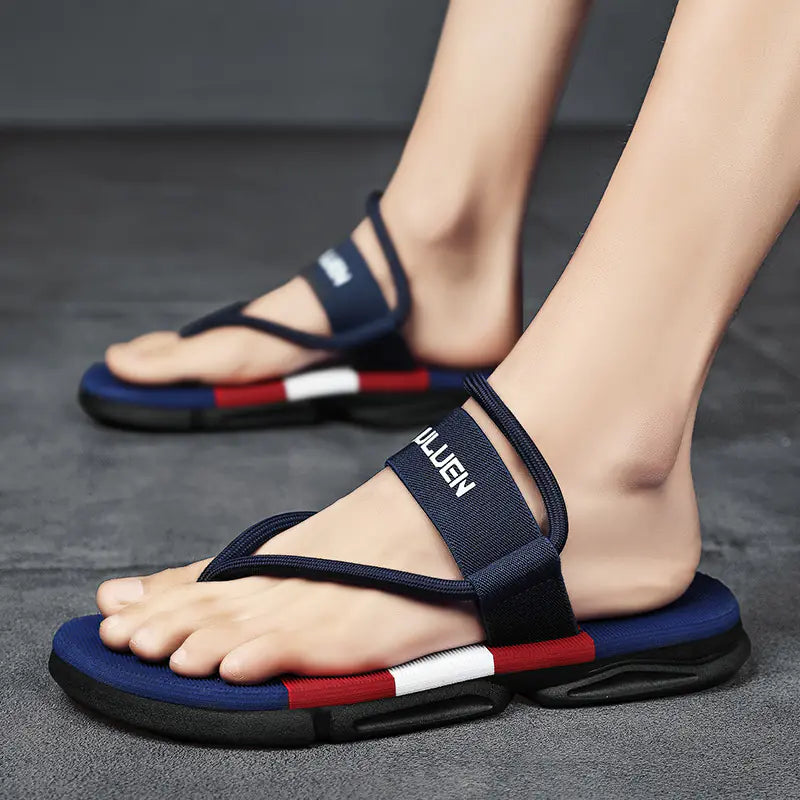 Men's Outdoor Sport Flip Flops - Comfortable Casual Sandals