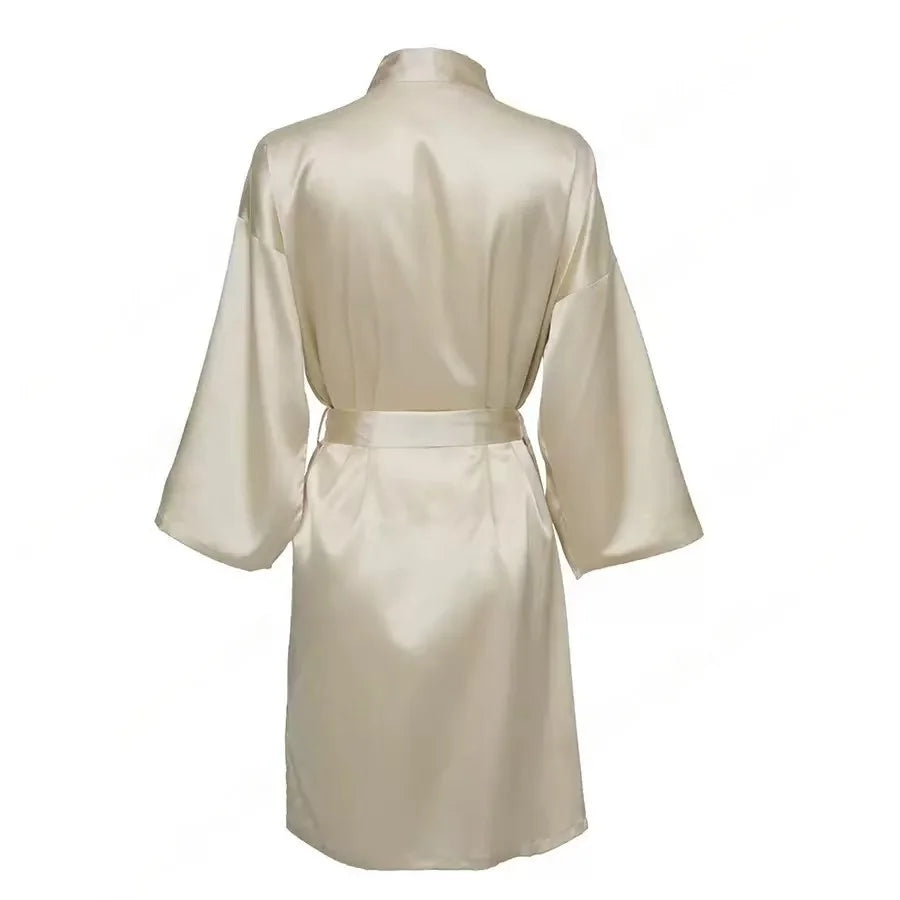 Personalized Name Bridesmaid Robes Bride Gift Bride Robe Gift Satin Robe Bride Dressing Gown Bridal Party Robes Wedding Robe