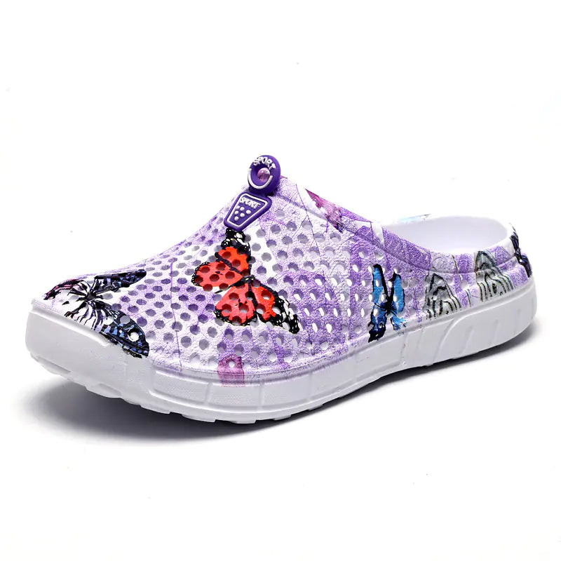 Blue and White Porcelain Non-Slip Garden Sandals