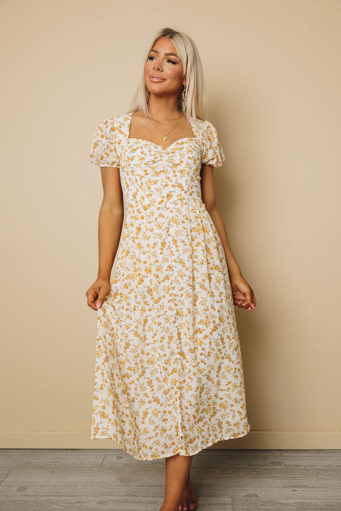 Sweetheart Floral Dress