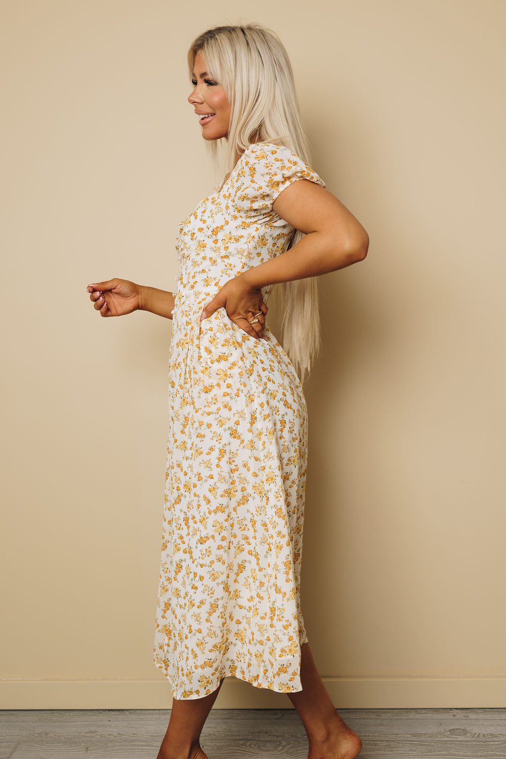 Sweetheart Floral Dress