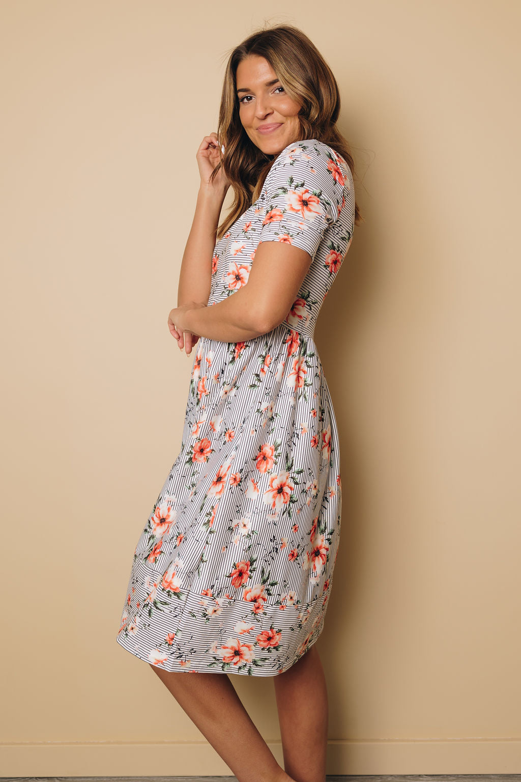 Charli Flower Midi Dress